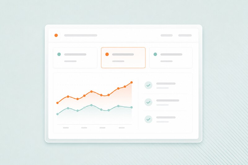 A dashboard with several client sites and a PDF download on the report.
